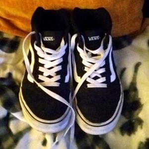Vans high top tennis shoes